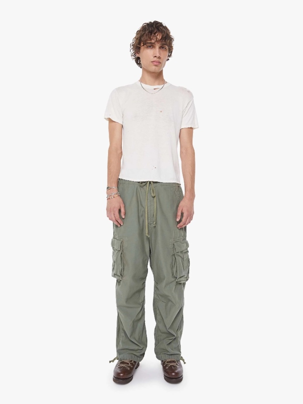 MOTHER MR The Base Jumper in Military Green Size 28 (MENS)